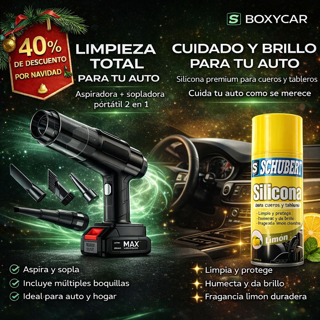 Aspiradora inalámbrica con succión profesional 💨 + Silicona en spray ✨ AUTOCLEAN PRO