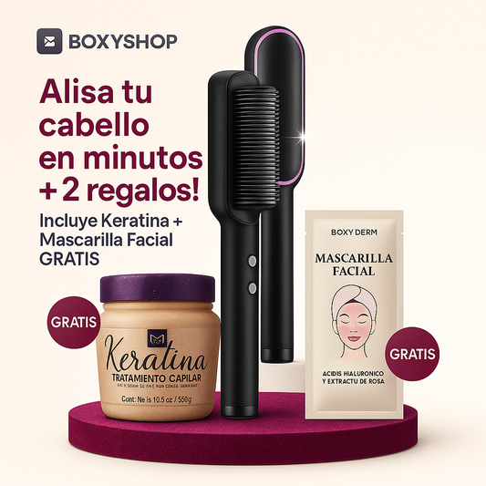 PEINE ALISADOR PRO CABELLO LISO Y BRILLANTE EN MINUTOS