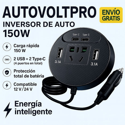 INVERSOR AUTOVOLT PRO 12V / 24V a 220V