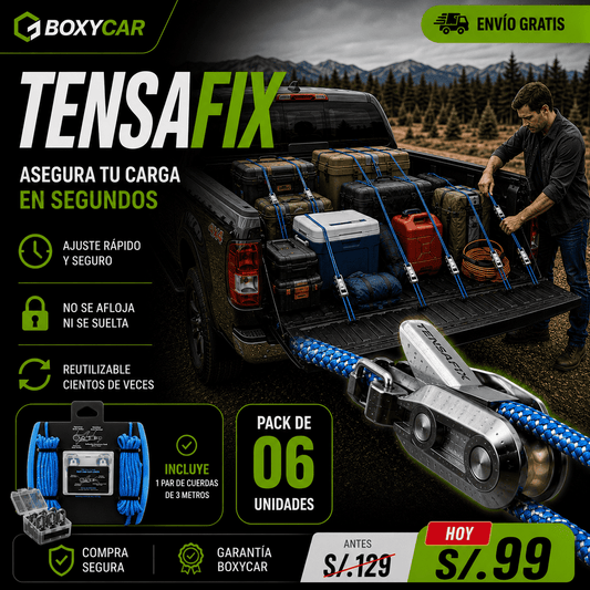 TENSAFIX - PACK X6 SUJETADORES PROFESIONALES + CUERDAS